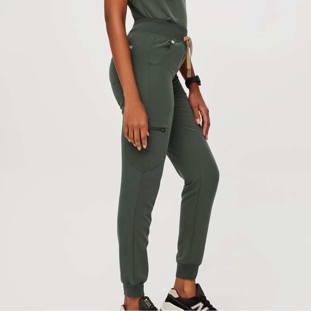 Figs Green Track Pants